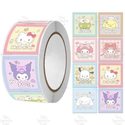 Self-adhesive Round Square Sticker and Sticky Tape Packaging TSC