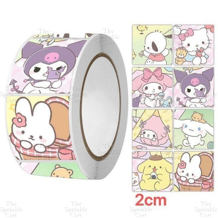 Self-adhesive Round Square Sticker and Sticky Tape Packaging TSC