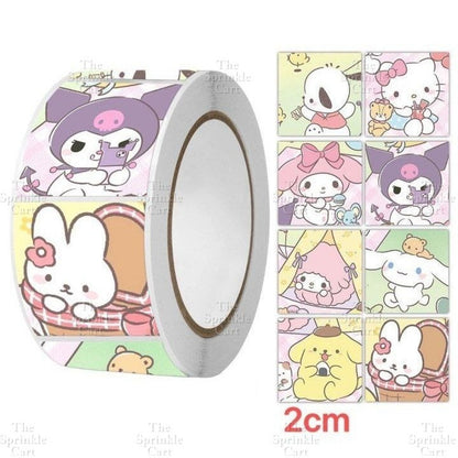 Self-adhesive Round Square Sticker and Sticky Tape Packaging TSC