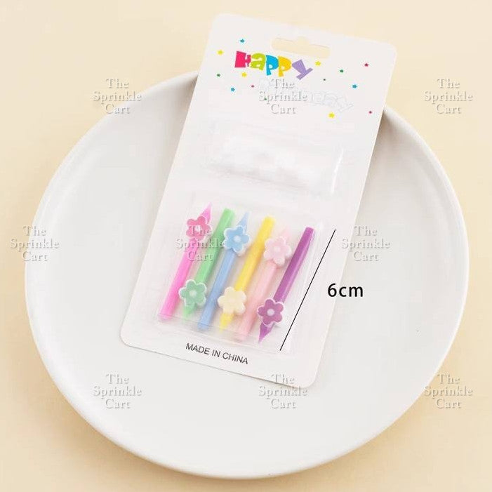 Candle Clipart Cartoon Cute Birthday Party Candle for Kids Cake Decoration Topper