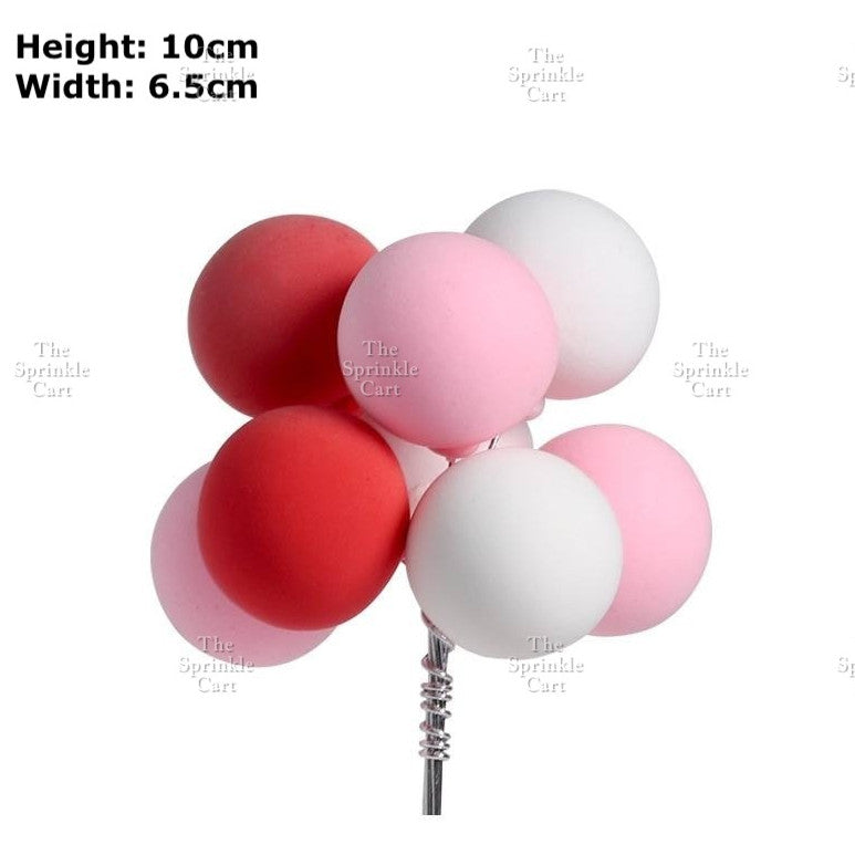 Colorful Metallic Foam Balloon Cake Topper Decoration Birthday Wedding Party Supplies