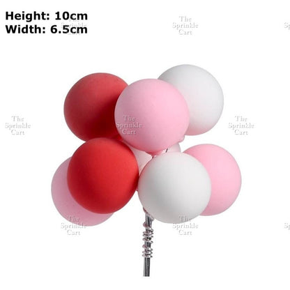Colorful Metallic Foam Balloon Cake Topper Decoration Birthday Wedding Party Supplies