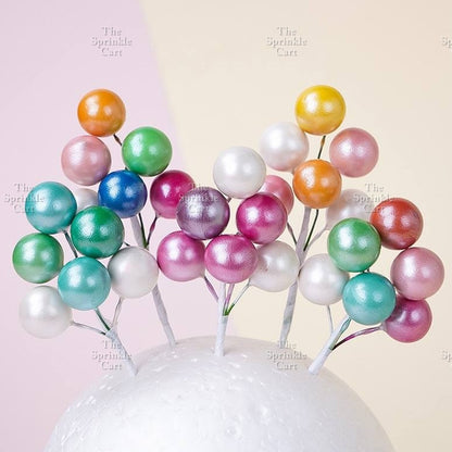 Colorful Metallic Foam Balloon Cake Topper Decoration Birthday Wedding Party Supplies
