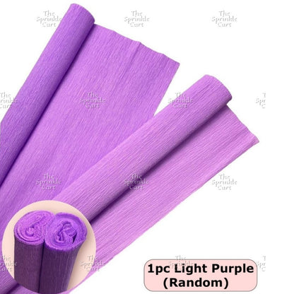 Premium Crepe Paper Rolls Decor DIY Flower Gift Wrapping Wedding Decoration Flower Arts Craft TSC