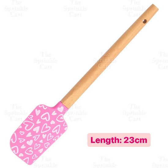 Silicone Spatula with Wooden Handle for Pastry Baking Tools TSC