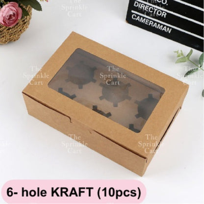 Cupcake Box with holder Brownies Revel Bar Muffin Pastry Packaging TSC