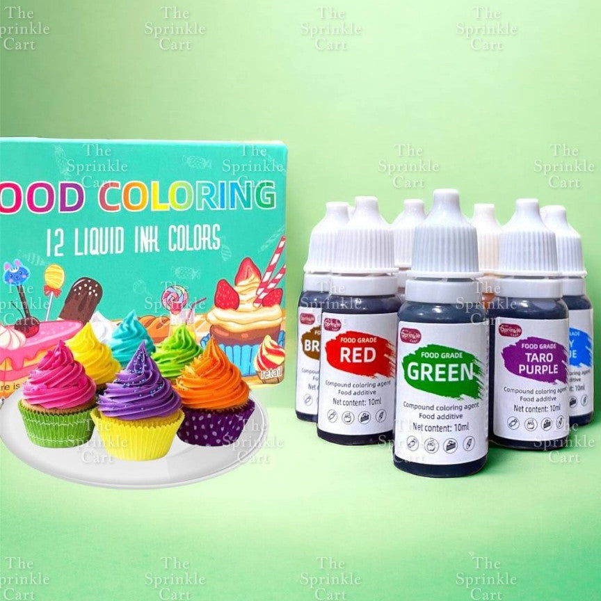 12pcs Natural Ink Cake Food Coloring