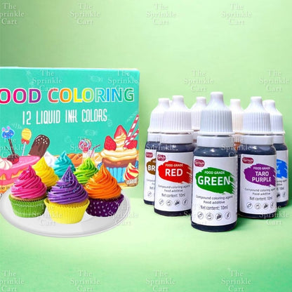 12pcs Natural Ink Cake Food Coloring