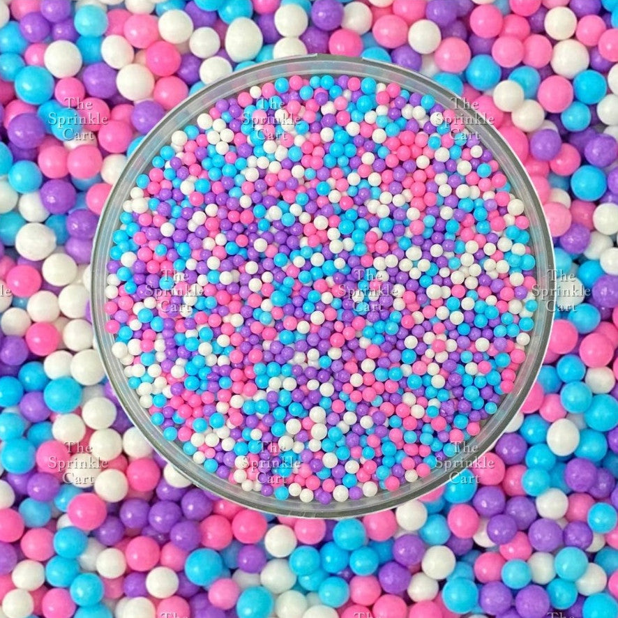 Non-Pareils Edible Sprinkles Dragees Bauble Cake Decoration Sprinkles Colorful 50grams