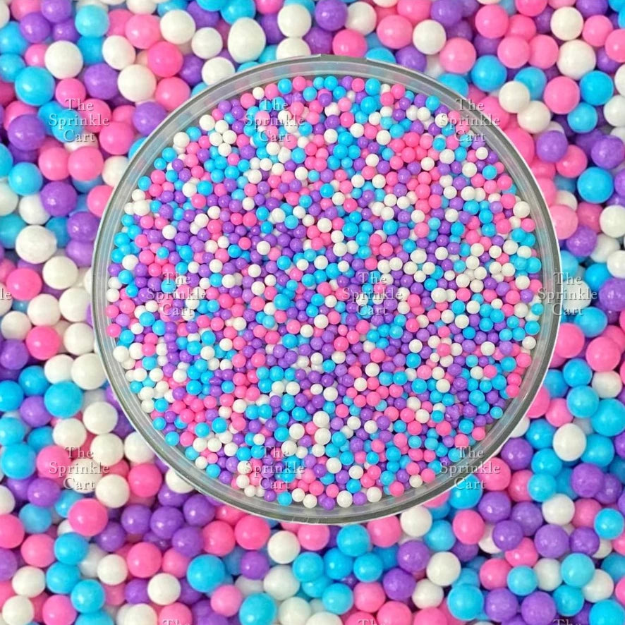 Non-Pareils Edible Sprinkles Dragees Bauble Cake Decoration Sprinkles Colorful 50grams