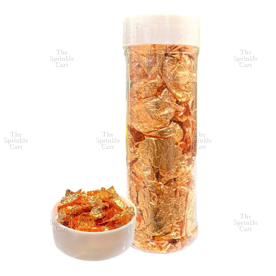 Leaf Flakes 2g Gold Silver Rosegold for Cake Decoration TSC