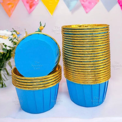 50pcs Colorful Foil Cupcake Liner Paper Cups Baking Muffin Liner