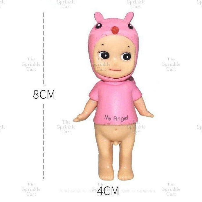 Sanny Angel Mini Figure Toy Topper Angel Bunny Unicorn Doll Birthday Cake Decorations TSC