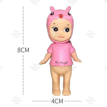 Sanny Angel Mini Figure Toy Topper Angel Bunny Unicorn Doll Birthday Cake Decorations TSC