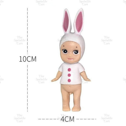 Sanny Angel Mini Figure Toy Topper Angel Bunny Unicorn Doll Birthday Cake Decorations TSC