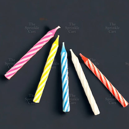 Set Birthday Candle Spiral Candle Assorted Color Box