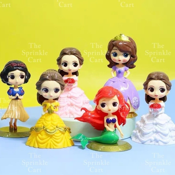 Disnney Princess Ballerina Cars and Spiderman Cake Topper Decoration