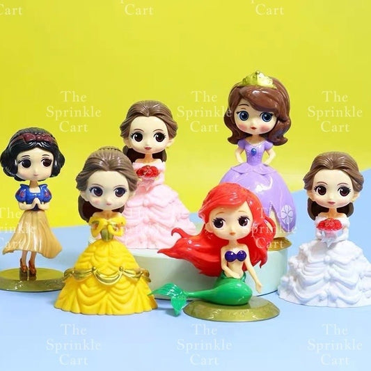 Disnney Princess Ballerina Cars and Spiderman Cake Topper Decoration