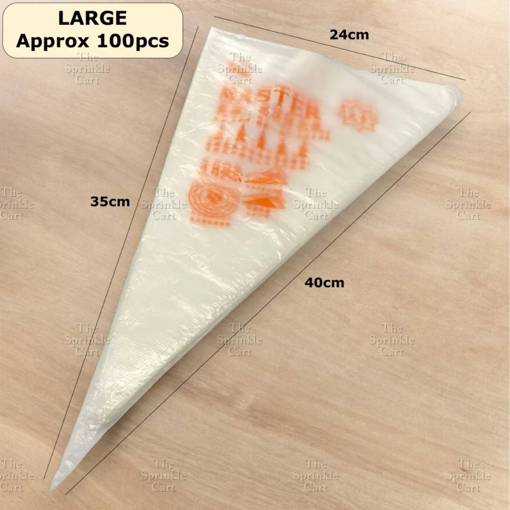 100/50pcs Disposable Pastry Piping Bag and Accessories TSC