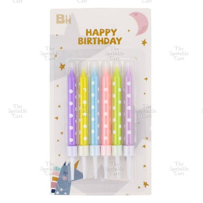 Candle Clipart Cartoon Cute Birthday Party Candle for Kids Cake Decoration Topper