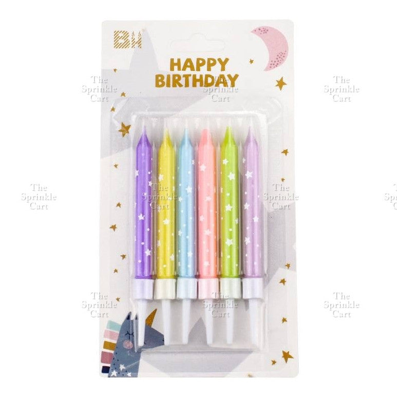 Candle Clipart Cartoon Cute Birthday Party Candle for Kids Cake Decoration Topper