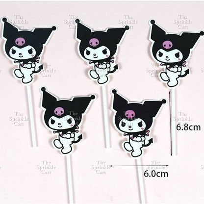 Sanlio Character Toy Cake Topper Souvenir DIY Kulomi Milody Cinnamonrol Decoration TSC