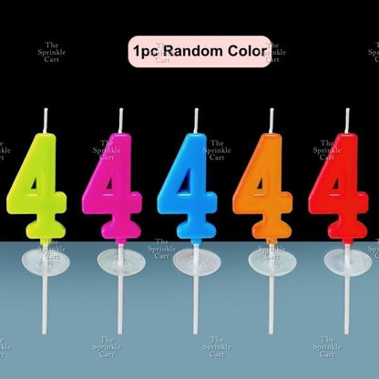 1pc RANDOM COLOR Number Candle for Birthday Cake Party Supplies TSC