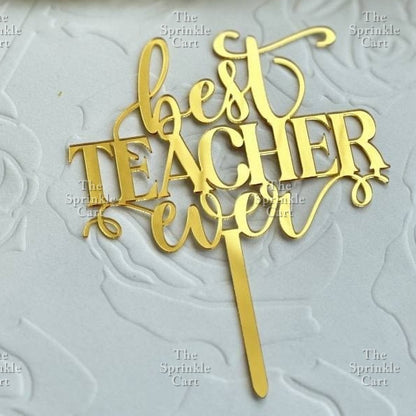 Happy Teachers Day Graduation Cake Topper Congrats Acrylic Embosser TSC