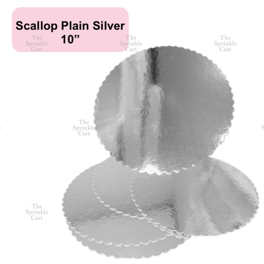 Cake Board High Quality 2mm Thick Scalloped Round Square Marble Silver Gold White MDF Boards