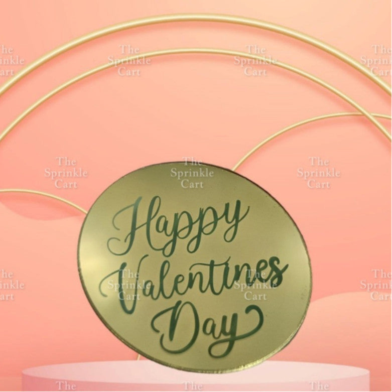 5pcs Acrylic Cupcake Topper Happy Birthday Merry CMAS Mother’s Day Round Cake Decoration