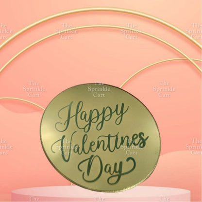 5pcs Acrylic Cupcake Topper Happy Birthday Merry CMAS Mother’s Day Round Cake Decoration