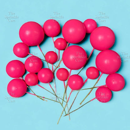 Balls Cake Topper Gold Silver White Pink Blue Yellow Decoration Birthday Swirl Ball Spiral Ball