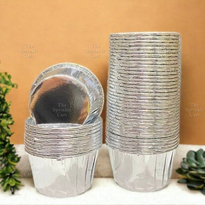 50pcs Colorful Foil Cupcake Liner Paper Cups Baking Muffin Liner