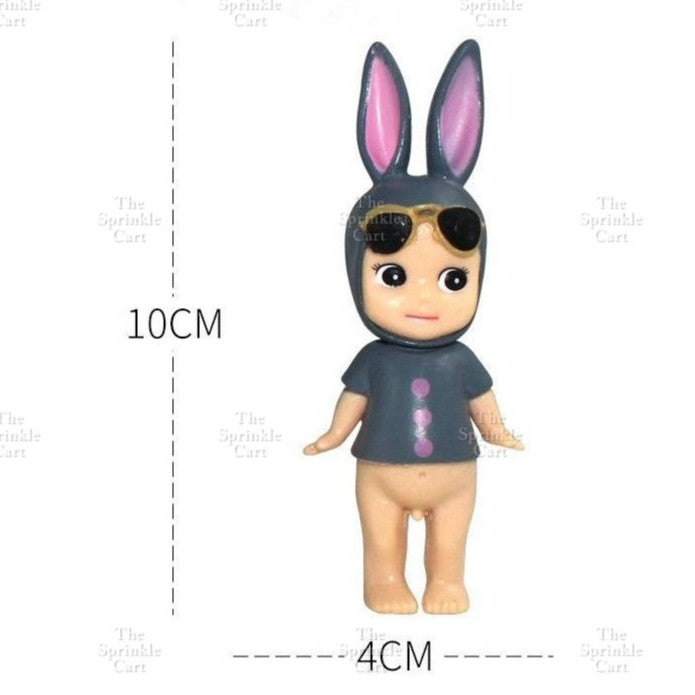 Sanny Angel Mini Figure Toy Topper Angel Bunny Unicorn Doll Birthday Cake Decorations TSC