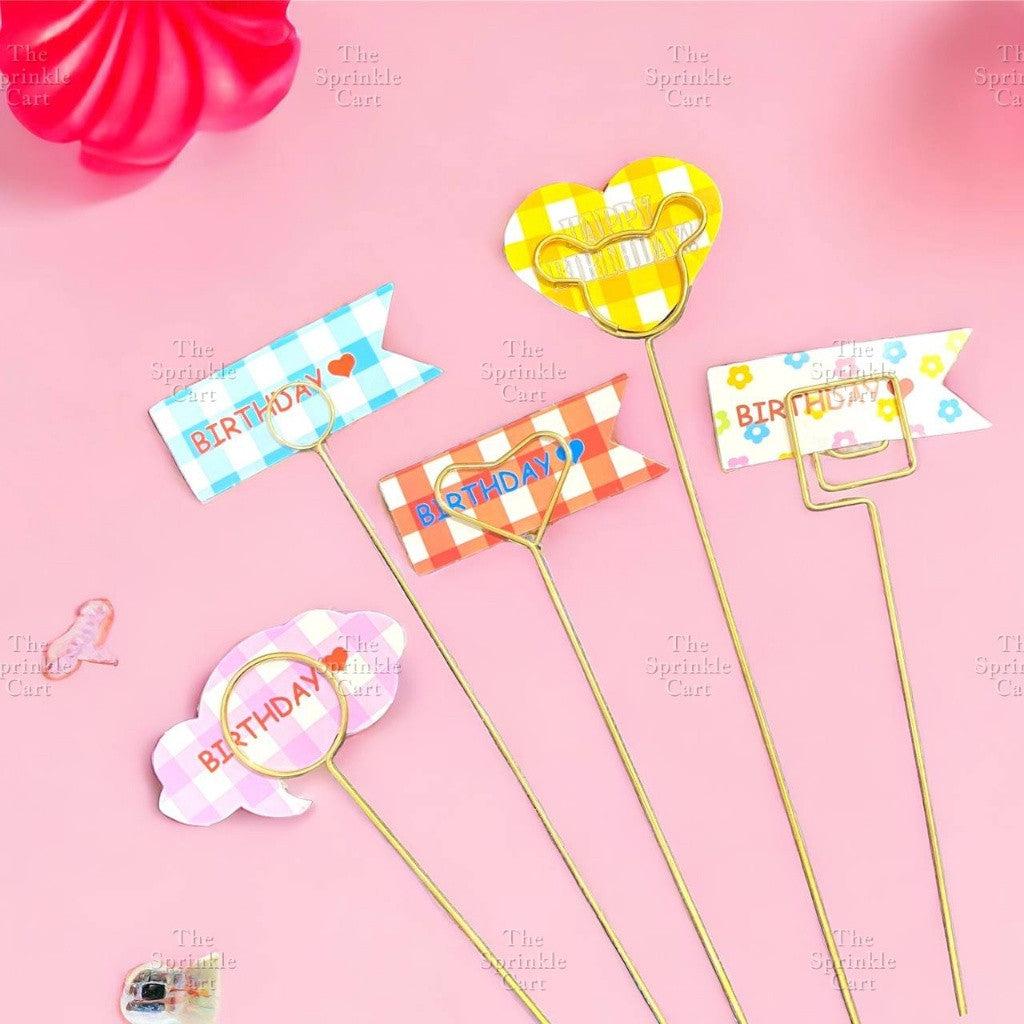 Flower Bouquet Metal Card Holder DIY Elegant Heart Round Star Postcard Clips Decors TSC
