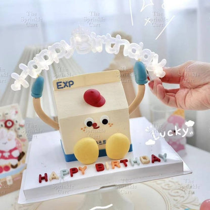 Happy Birthday LED Three Adjustable Light String Colorful Warm Lamp Cake Decoration TSC