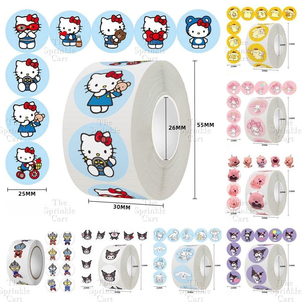 Self-adhesive Round Square Sticker and Sticky Tape Packaging TSC