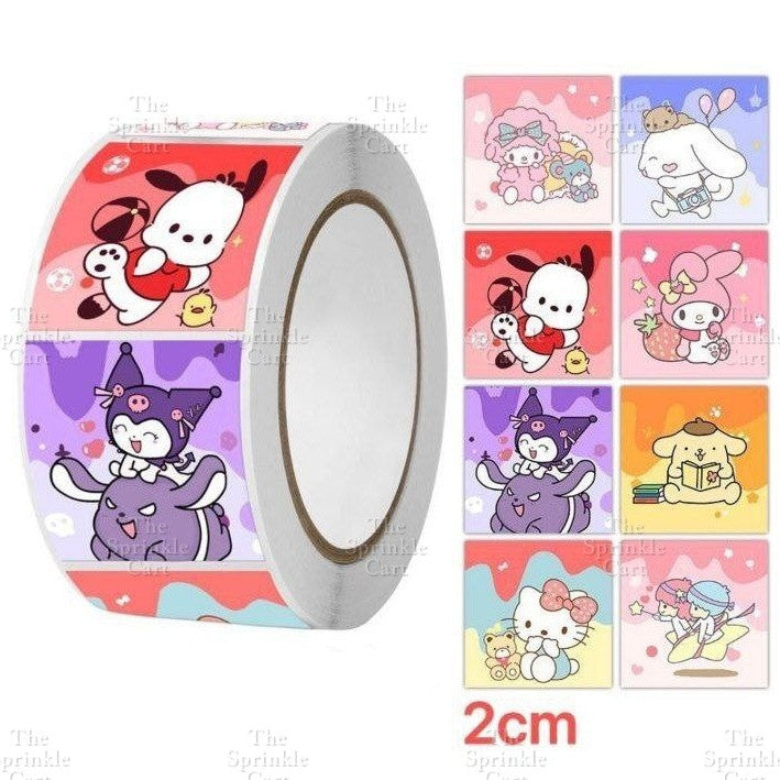 Self-adhesive Round Square Sticker and Sticky Tape Packaging TSC