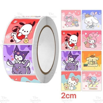 Self-adhesive Round Square Sticker and Sticky Tape Packaging TSC