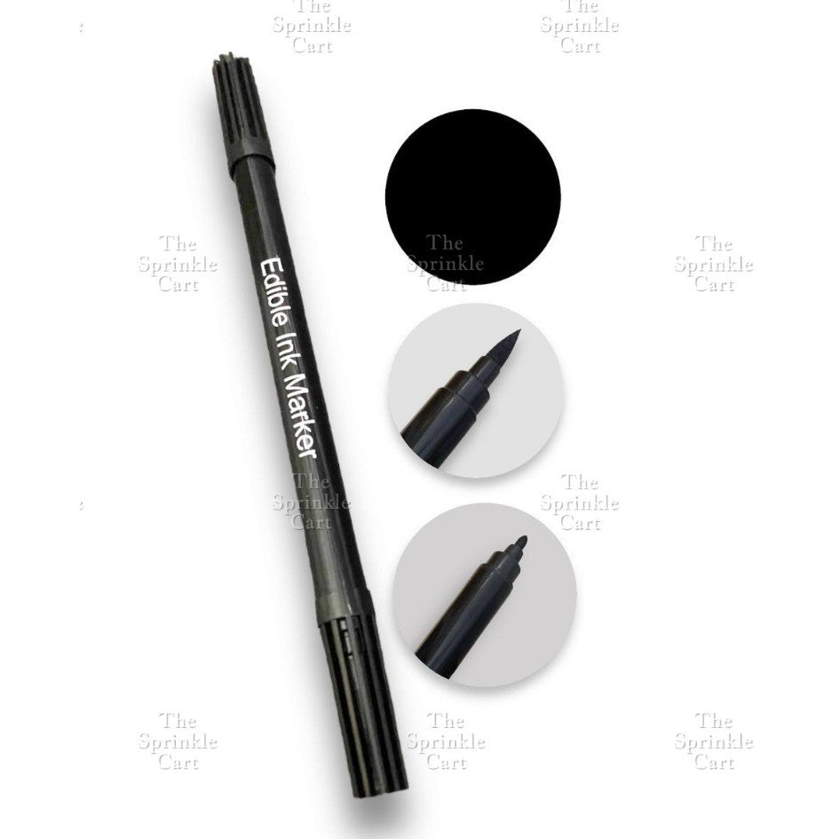 Edible Pigment Dual Tip Writing Pen and Metallic Edible Brush Cake Macaron Decoration TSC