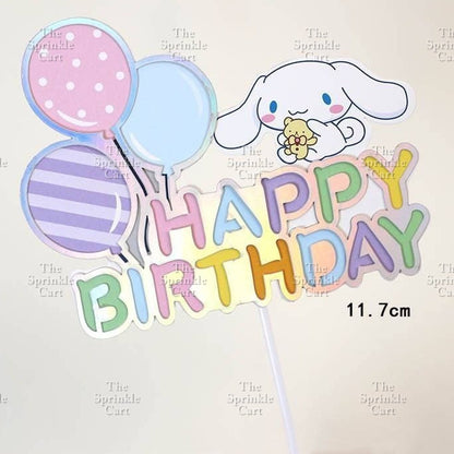 Sanlio Character Toy Cake Topper Souvenir DIY Kulomi Milody Cinnamonrol Decoration TSC