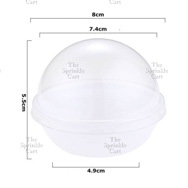 Disposable Mini Round and Square Dome with Lid DIY Desser Bread Bun Box Packaging TSC