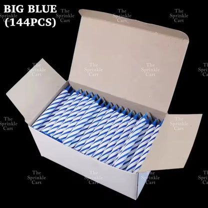 Set Birthday Candle Spiral Candle Assorted Color Box