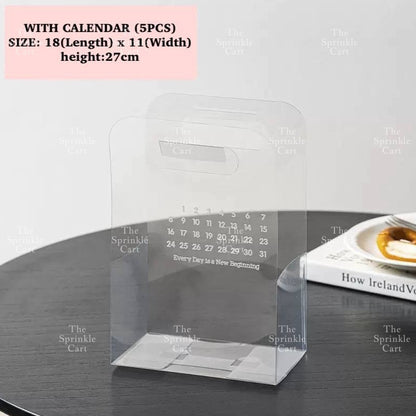 Solo Round Acetate Mini Cake Box and Dessert Gift Box Holder TSC