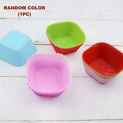 Random Color Silicone Cupcake DIY Shape Cups Mould TSC