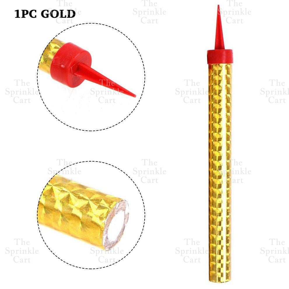 Gold Rainbow candle party topper decoration TSC