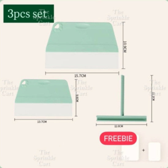 Soft Scraper Fine Edge Straight Cake Smoother and Trowel Baking Tool