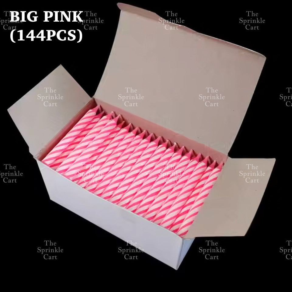 Set Birthday Candle Spiral Candle Assorted Color Box