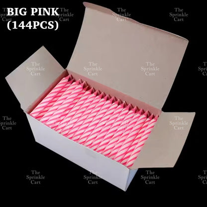Set Birthday Candle Spiral Candle Assorted Color Box