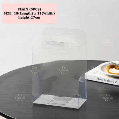 Solo Round Acetate Mini Cake Box and Dessert Gift Box Holder TSC